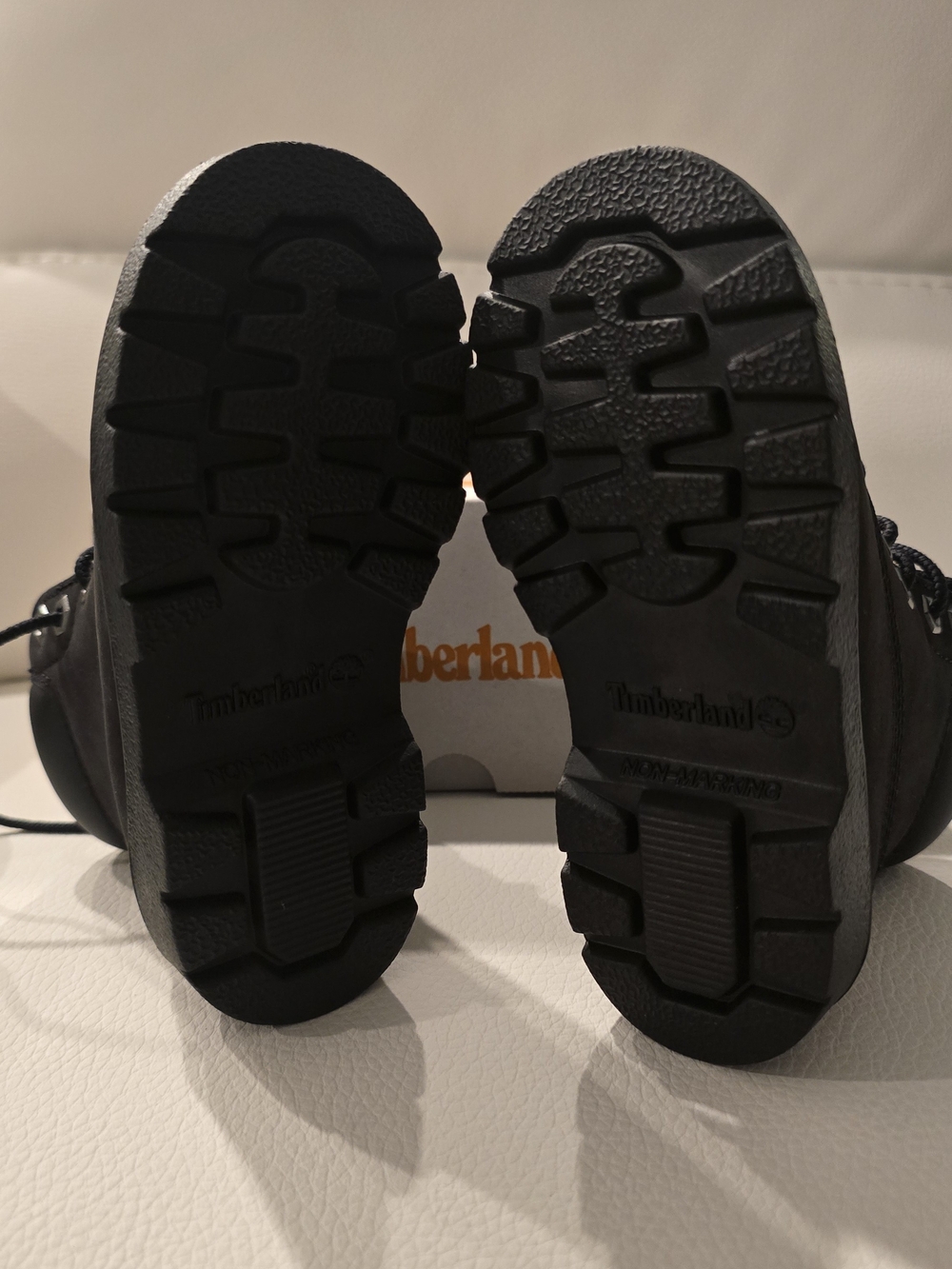 Timberland Black Nubuck 6-Inch Lace-Up Little Boys Boots - Picture 2 of 8